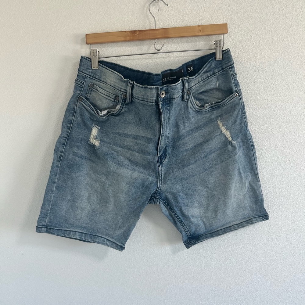 Mens denim shorts